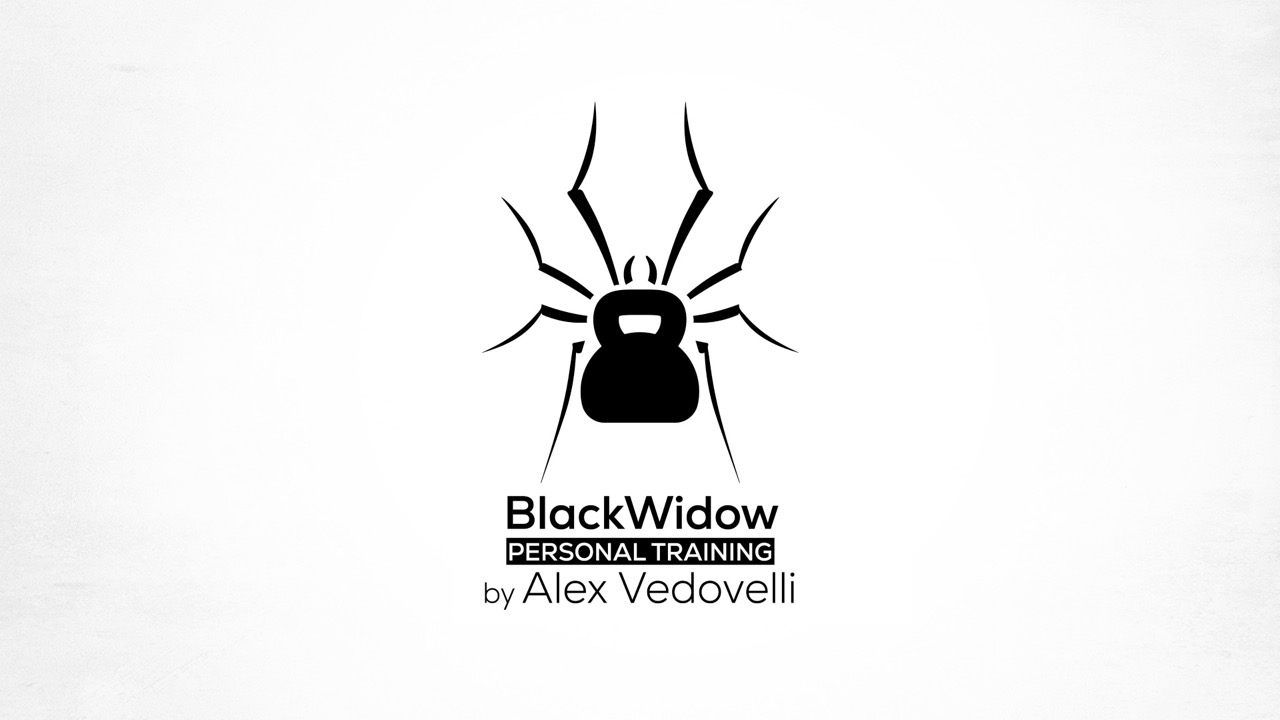 BlackWidow logo with tagline