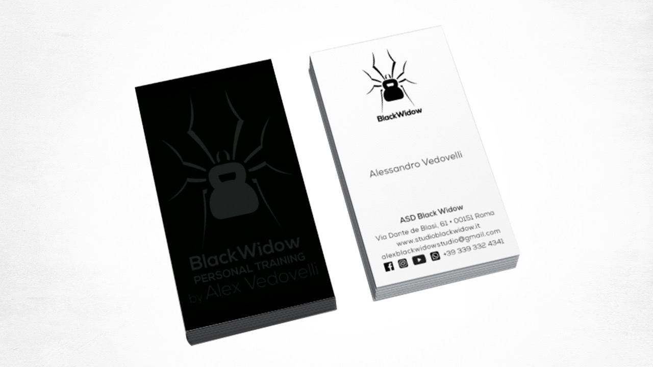 BlackWidow business cards