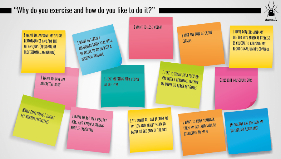 BlackWidow interview question: “Why do you exercise and how do you like to do it?”